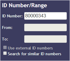 ID Number search